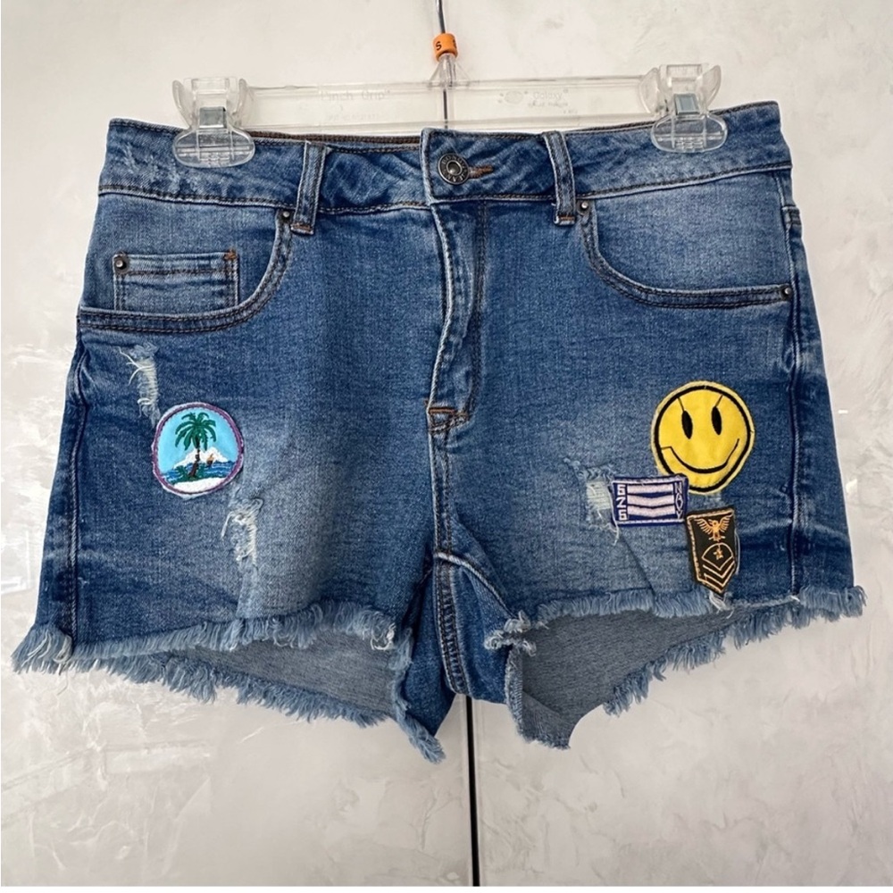 BONGO Embellished Denim Shorts